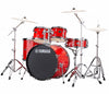 Yamaha Rydeen 22" US Fusion Drum Kit with Hardware in Hot Red, Yamaha, Acoustic Drum Kits, Finish: Hot Red, Yamaha Music, Yamaha Rydeen