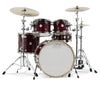 DW Design Series 4-Piece Frequent Flyer Gloss Lacquer Drum Kit in Cherry Stain