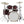 DW Design Series 4-Piece Frequent Flyer Gloss Lacquer Drum Kit in Cherry Stain