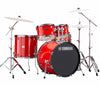 Yamaha Rydeen 22" US Fusion Drum Kit with Hardware in Hot Red, Yamaha, Acoustic Drum Kits, Finish: Hot Red, Yamaha Music, Yamaha Rydeen