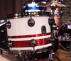 Natal "The Originals" Birch Shell Pack in Piano White/Red Sparkle Split Lacquer Tom