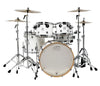 DW Design Series 4-Piece Frequent Flyer Gloss Lacquer Drum Kit in Gloss White