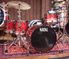 Natal "The Originals" Birch Shell Pack in Red Sparkle/Silver Sparkle Split Lacquer