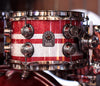 Natal "The Originals" 4-piece Birch Fusion Shell Pack in Red Sparkle/ Silver Sparkle Split Lacquer Rack Tom