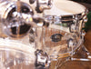 Natal Arcadia Transparent snare drum close up