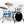 Natal "The Originals" 4-piece Birch Rock Shell Pack in White/Blue Sparkle Split Lacquer