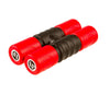 Loud Twist Shakers in Red Latin Percussion