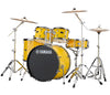 Yamaha Rydeen 22" US Fusion Drum Kit with Hardware/Cymbal Pack in Mellow Yellow, Yamaha, Acoustic Drum Kits, Finish: Mellow Yellow, Yamaha Music, Yamaha Rydeen