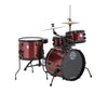 Ludwig 'The Pocket Kit' 4-Piece Beginner Drum Kit in Red Sparkle