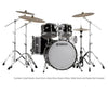 Yamaha 9000 Recording Custom 4-Piece Fusion Shell Pack in Solid Black