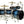 Mapex Saturn V Sub Wave Twin 5-Piece Drum Kit deep water