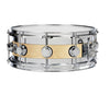 DW Collector's Series Edge Specialty Snare Drum- Natural Satin Over Maple.