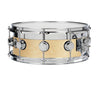 DW Collector's Series Top Edge Specialty Snare Drum- Natural Satin over Maple.