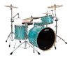 Ludwig Keystone X 4-Piece Shell Pack in Turquoise Glitter
